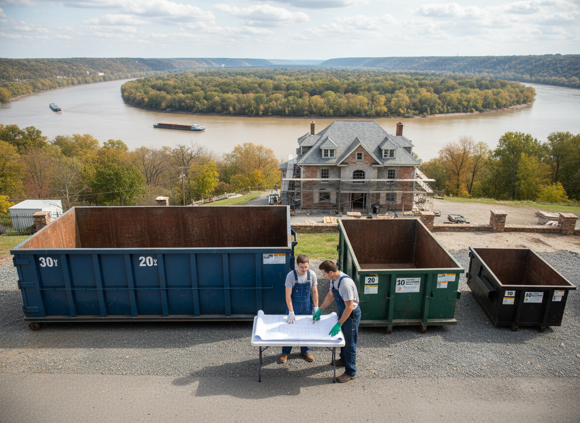 Choosing Dumpster Size for Home Renovations Near the Ohio River